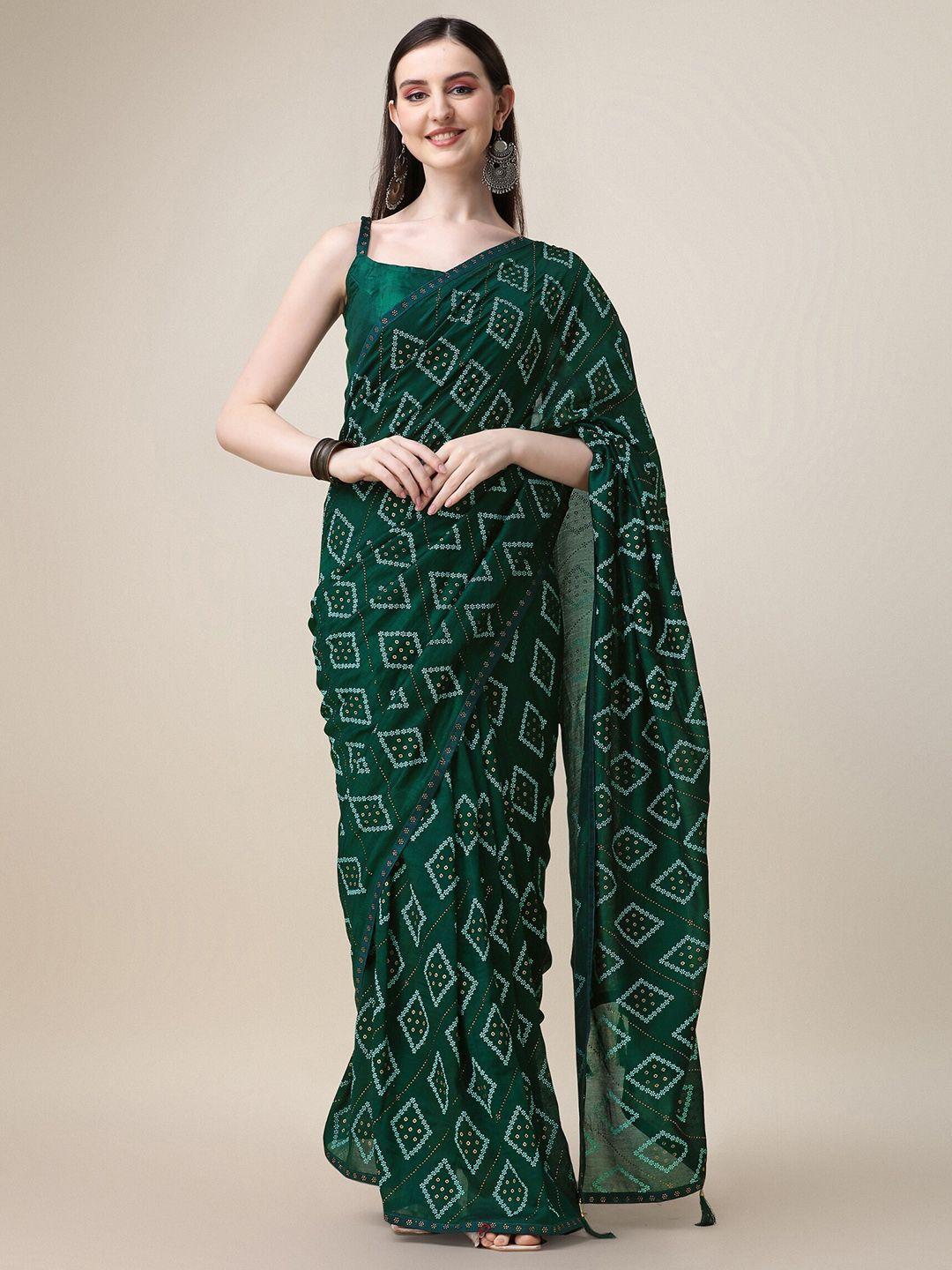 vaidehi fashion floral foil printed saree