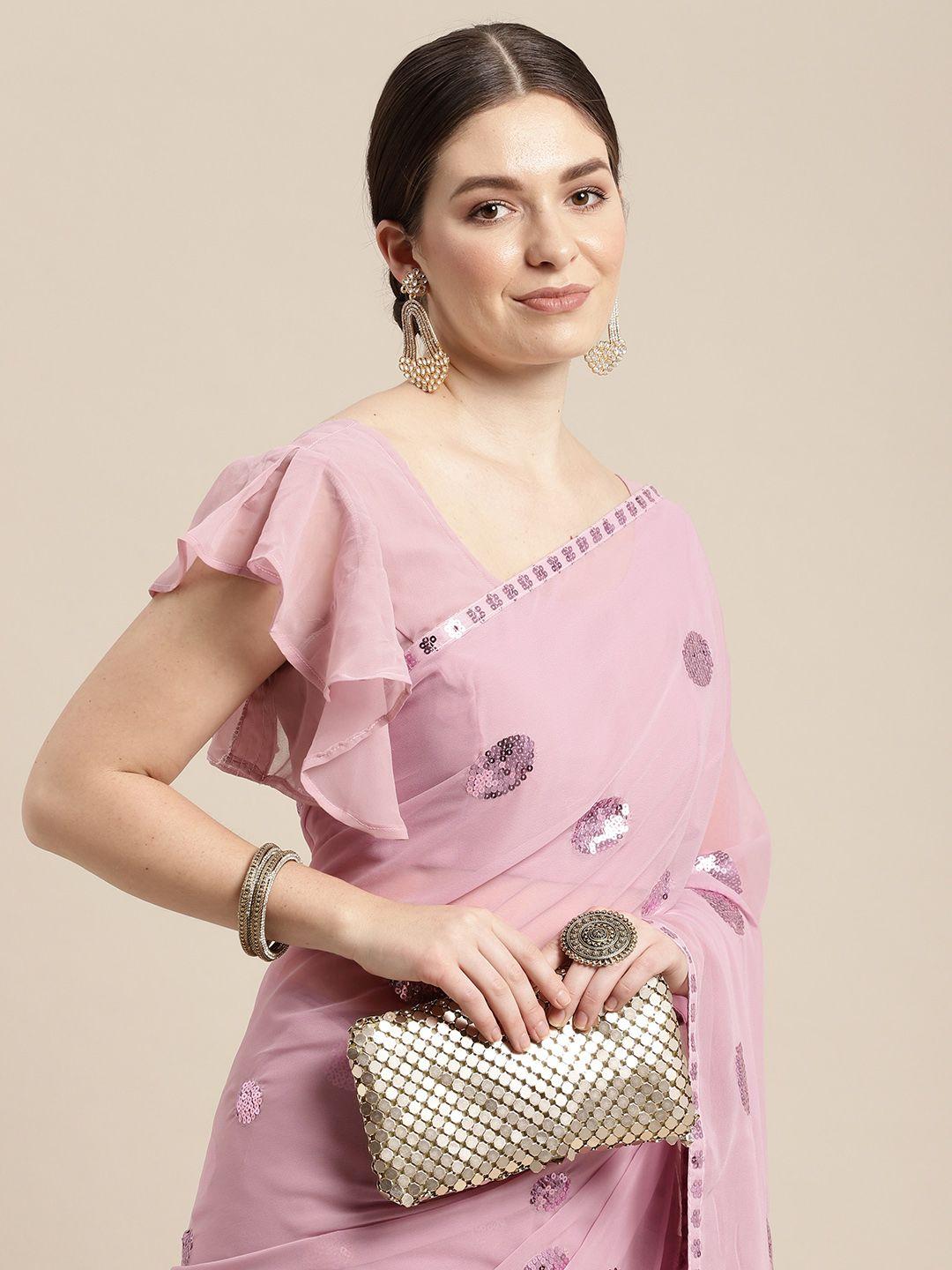 vairagee embellished sequinned celebrity saree