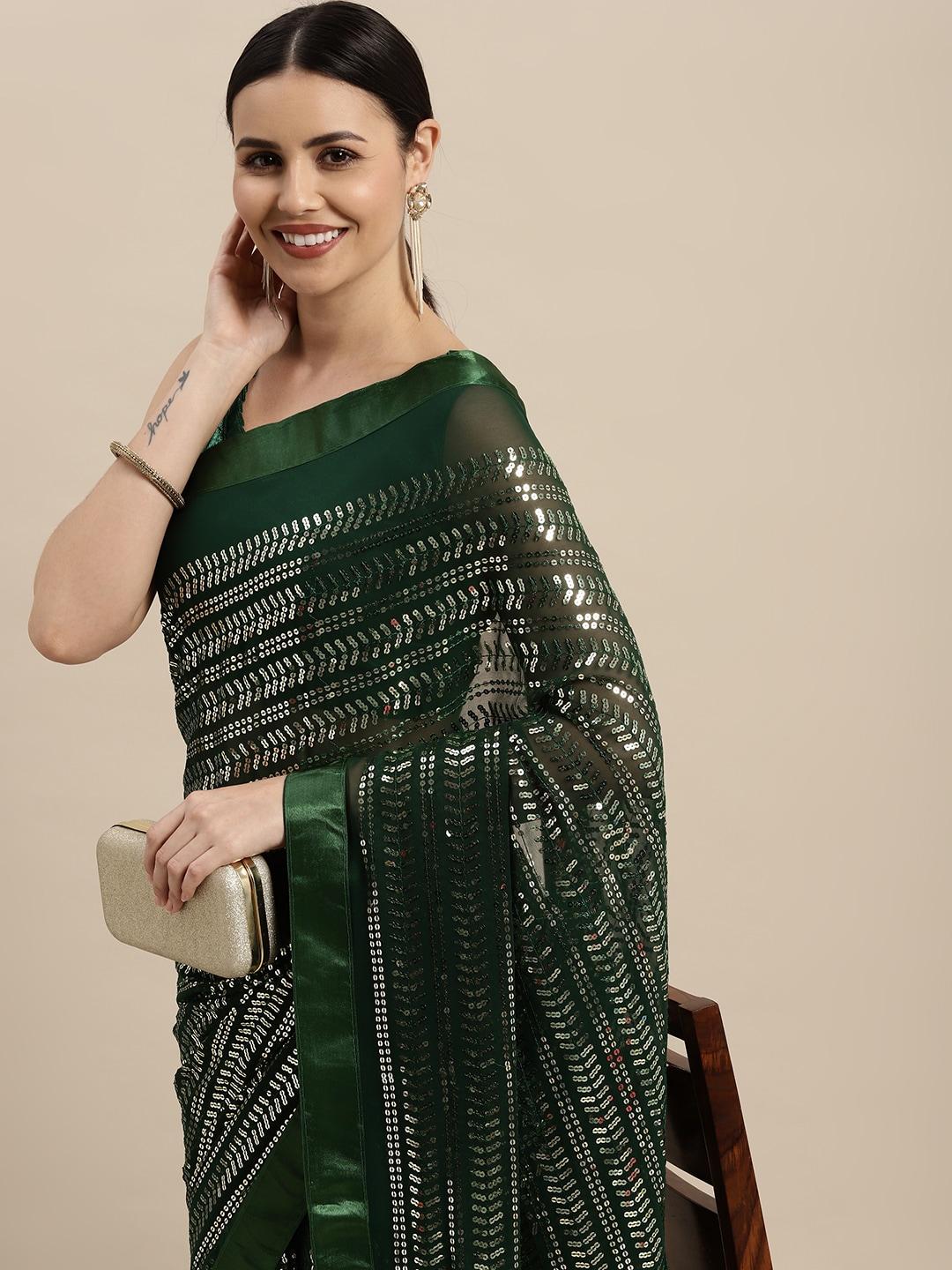 vairagee embellished sequinned celebrity saree
