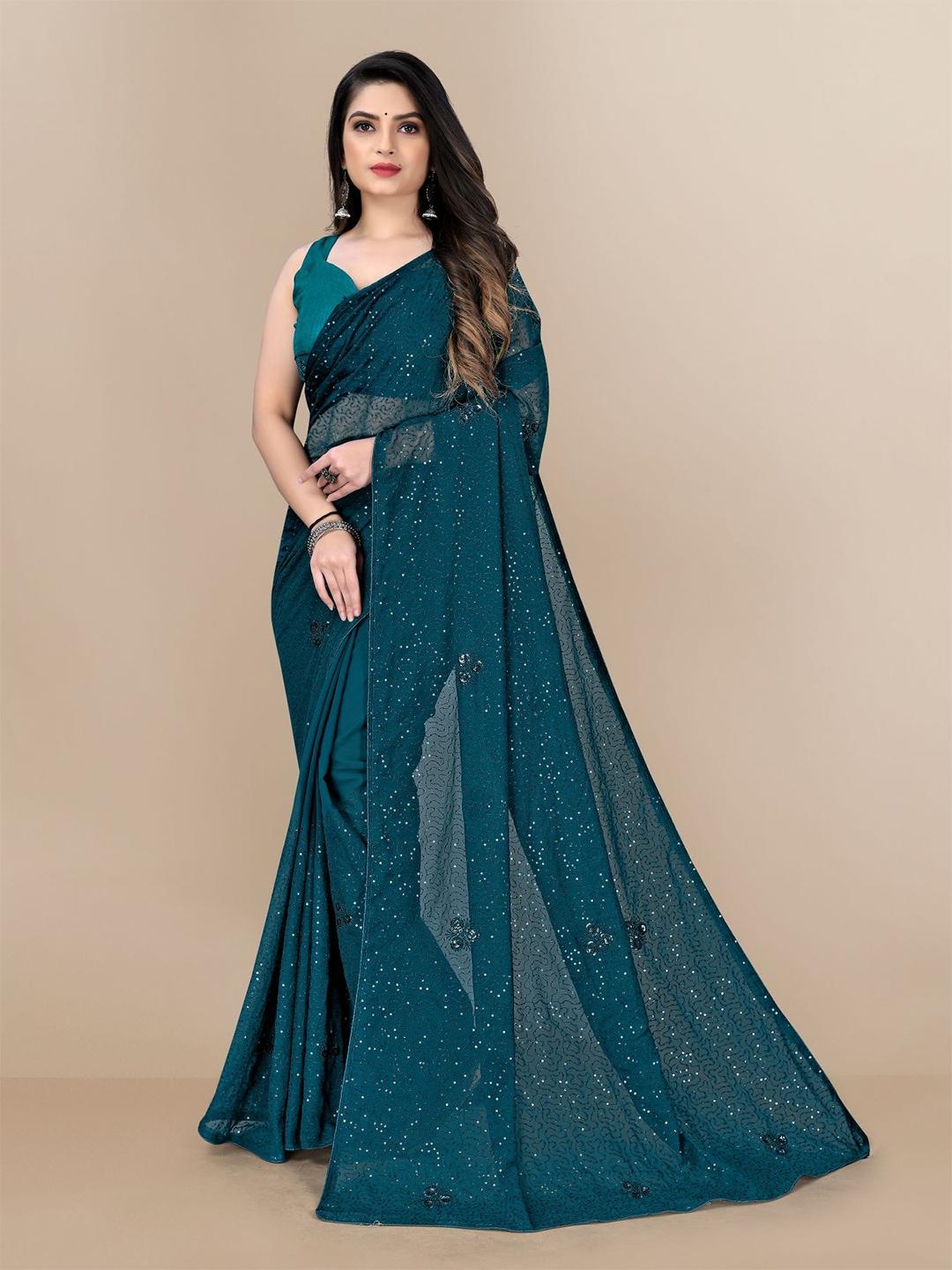 vairagee embellished sequinned saree