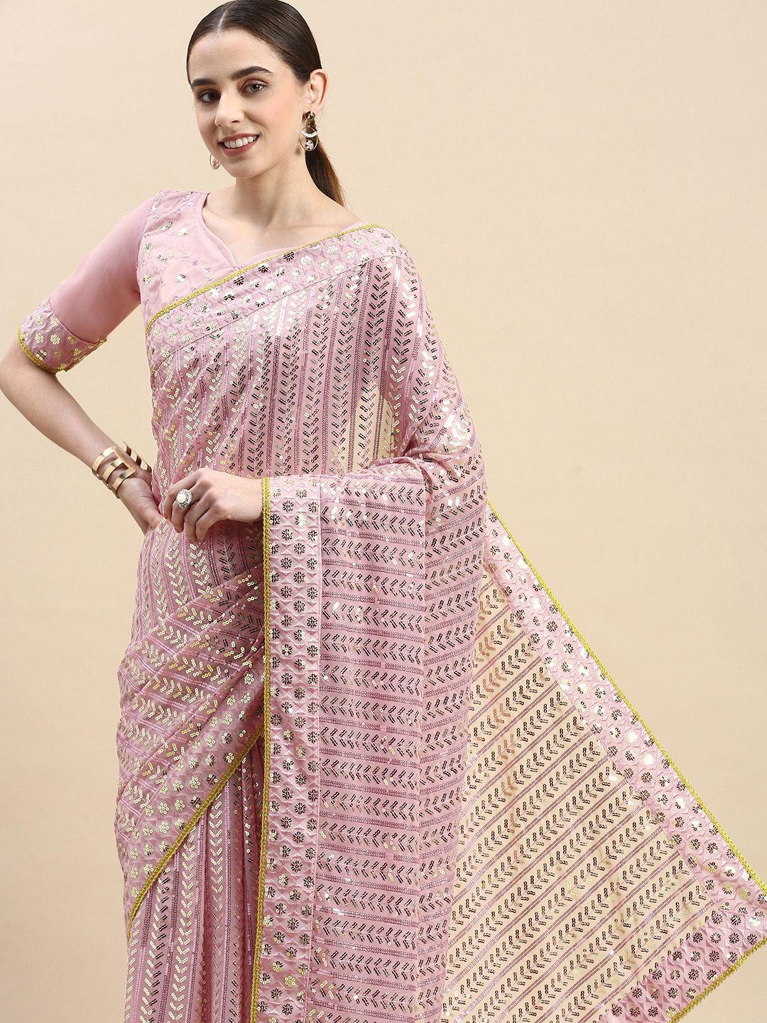 vairagee embellished ethnic motifs sequinned saree