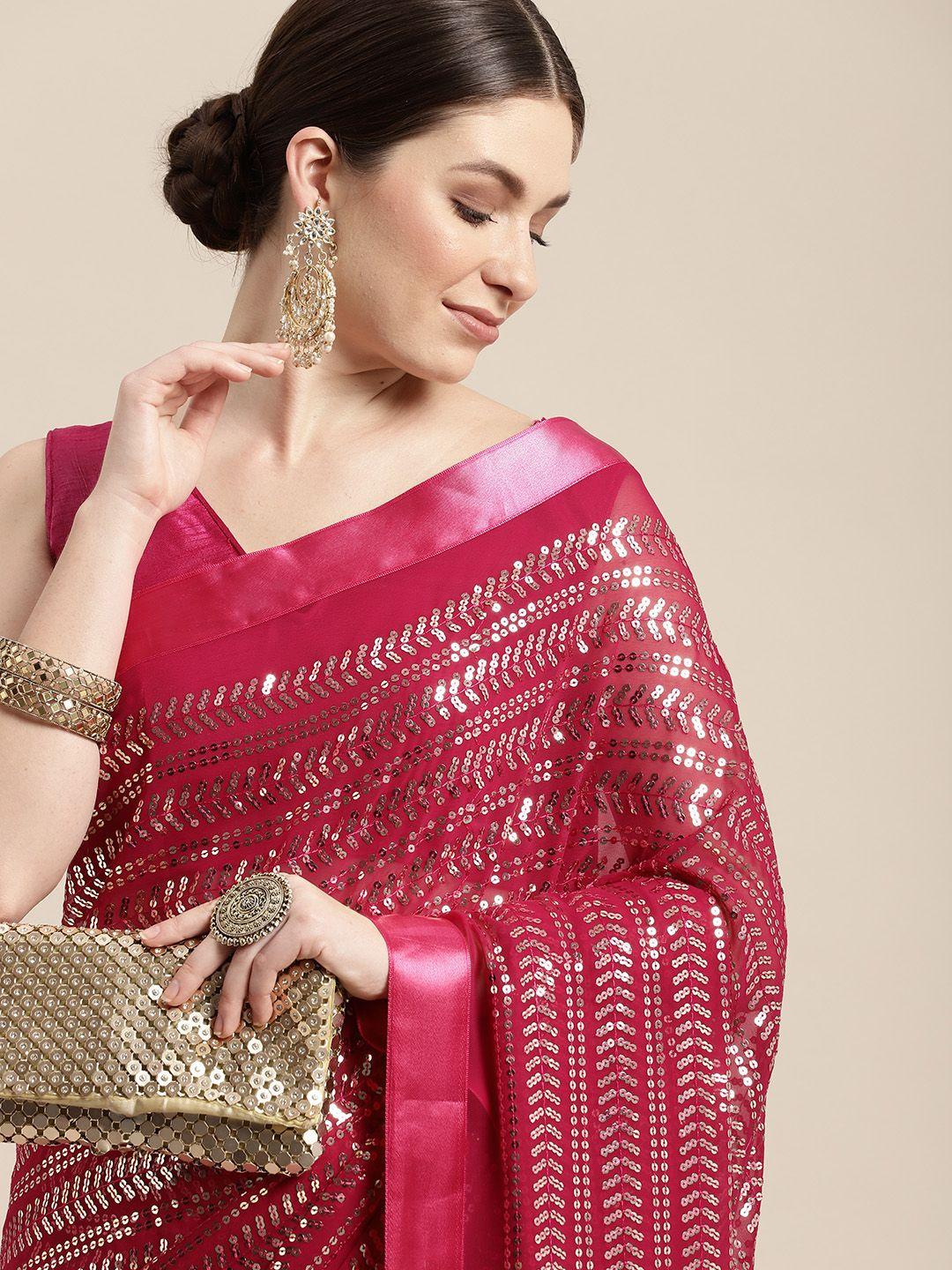 vairagee embellished sequinned celebrity saree