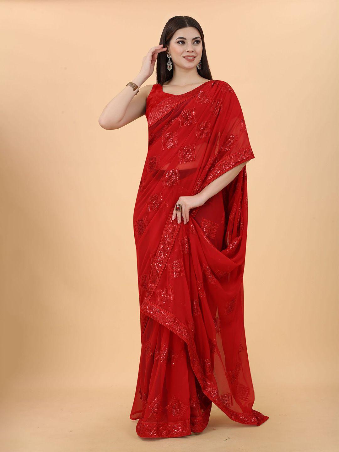 vairagee embellished sequinned saree