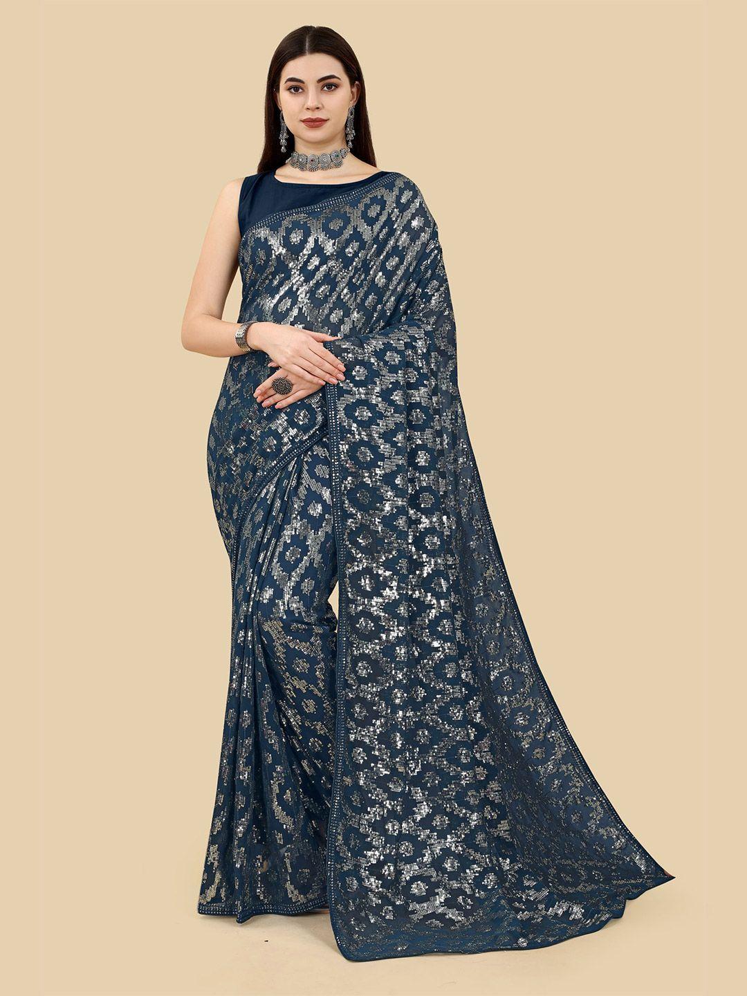 vairagee ethnic motifs embellished sequinned saree