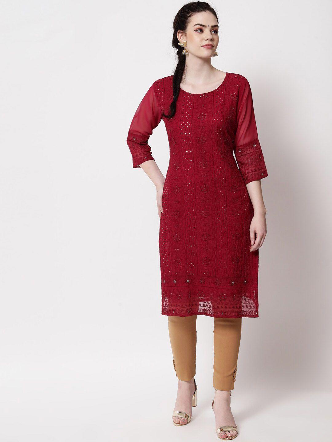 vairagee ethnic motifs embroidered kurta