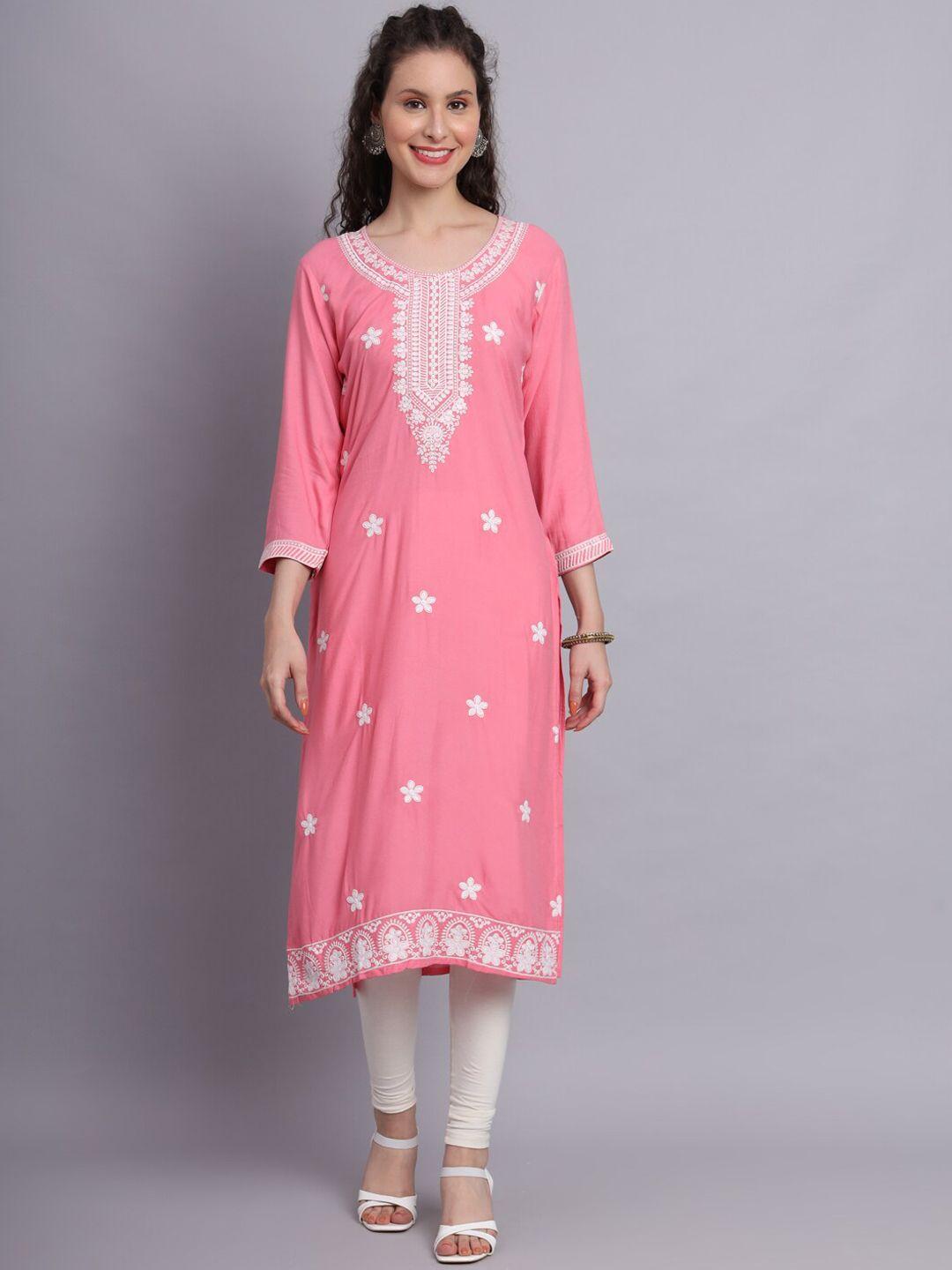 vairagee ethnic motifs embroidered straight kurta