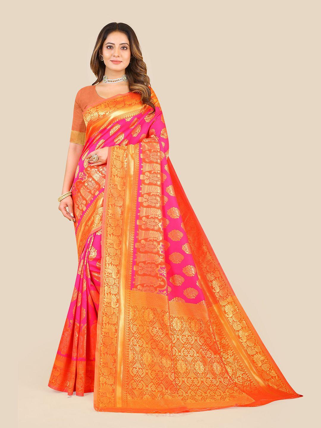 vairagee ethnic woven design zari banarasi saree