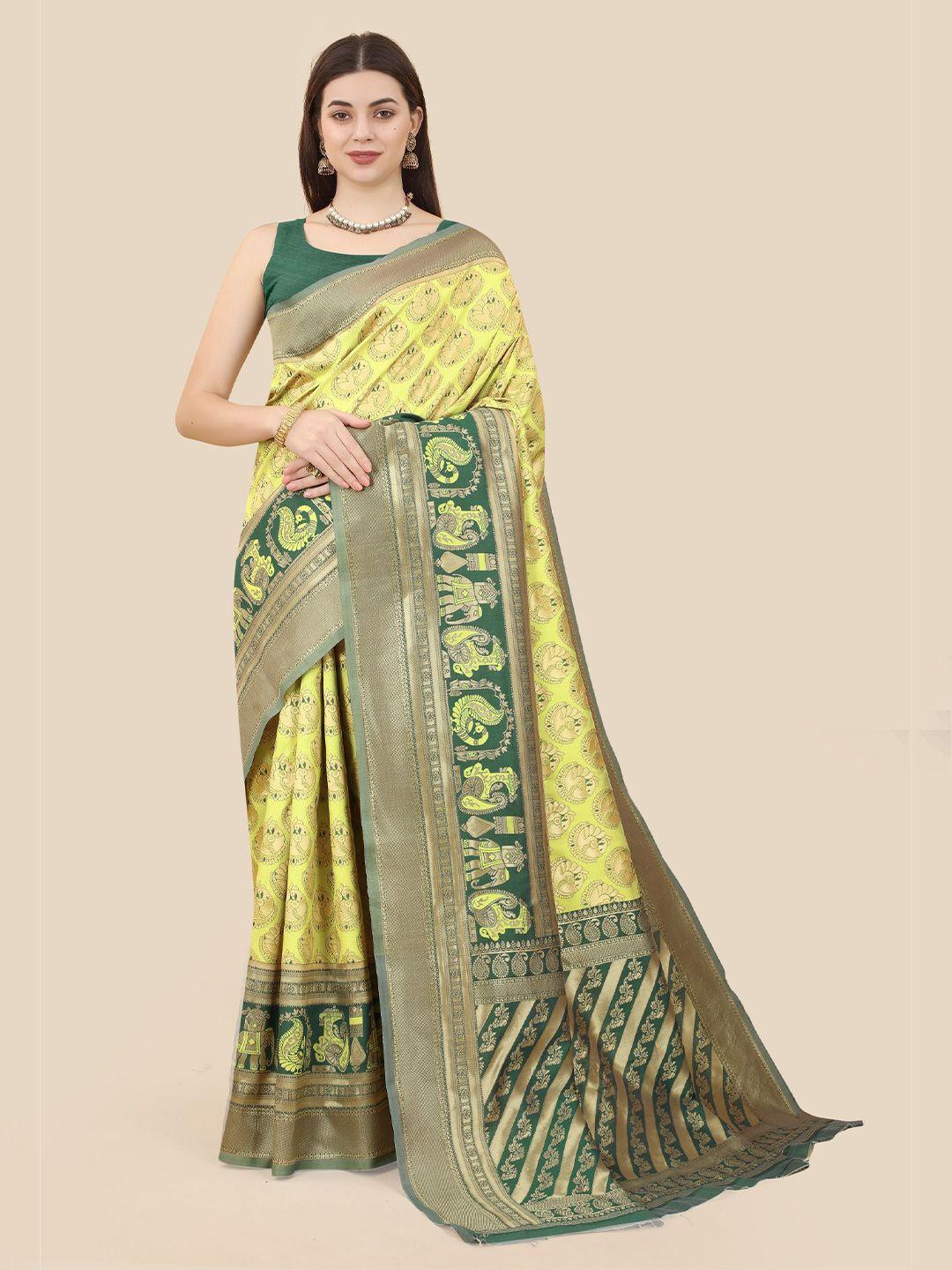 vairagee ethnic woven design zari banarasi saree