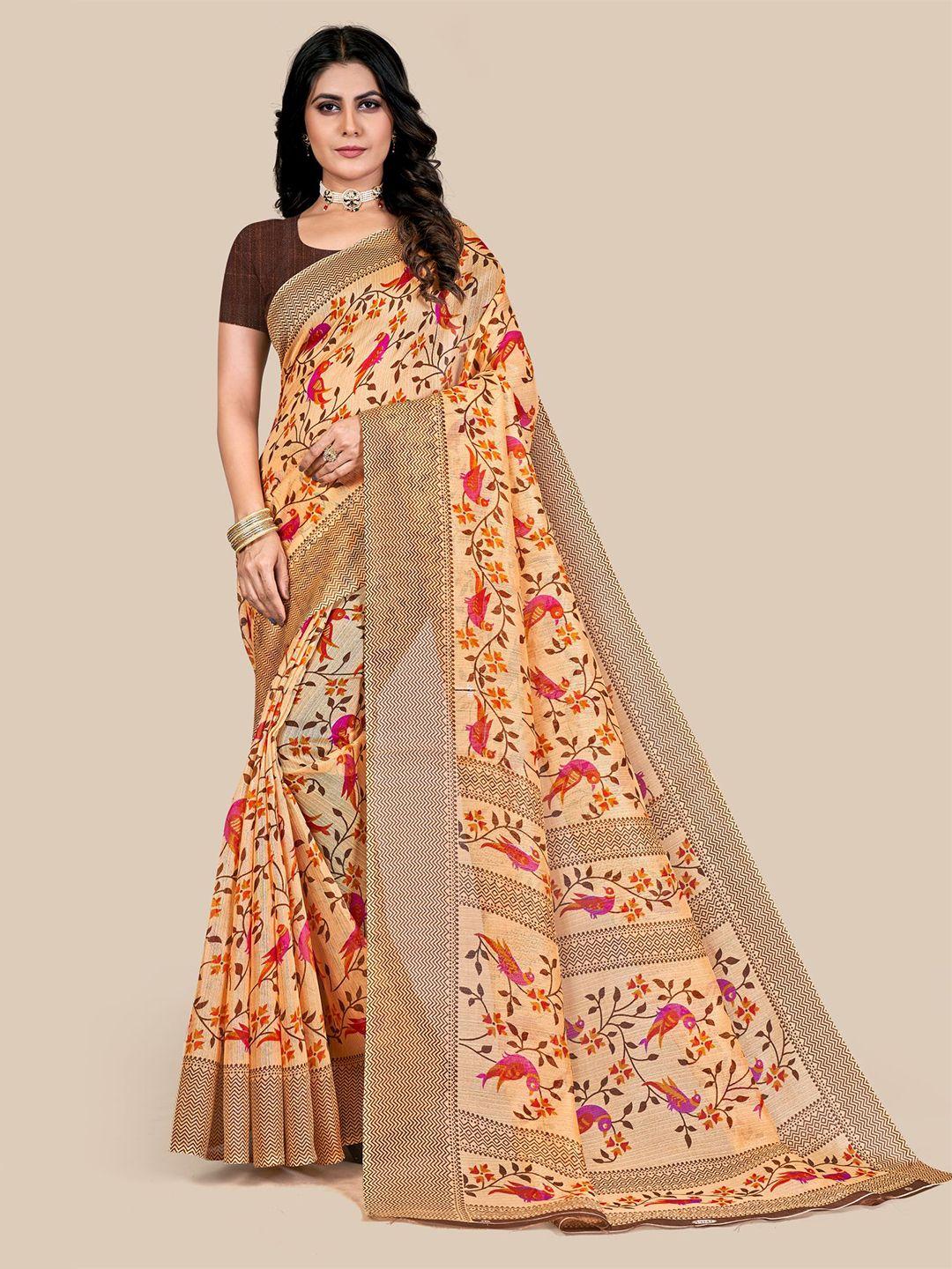 vairagee floral bhagalpuri saree