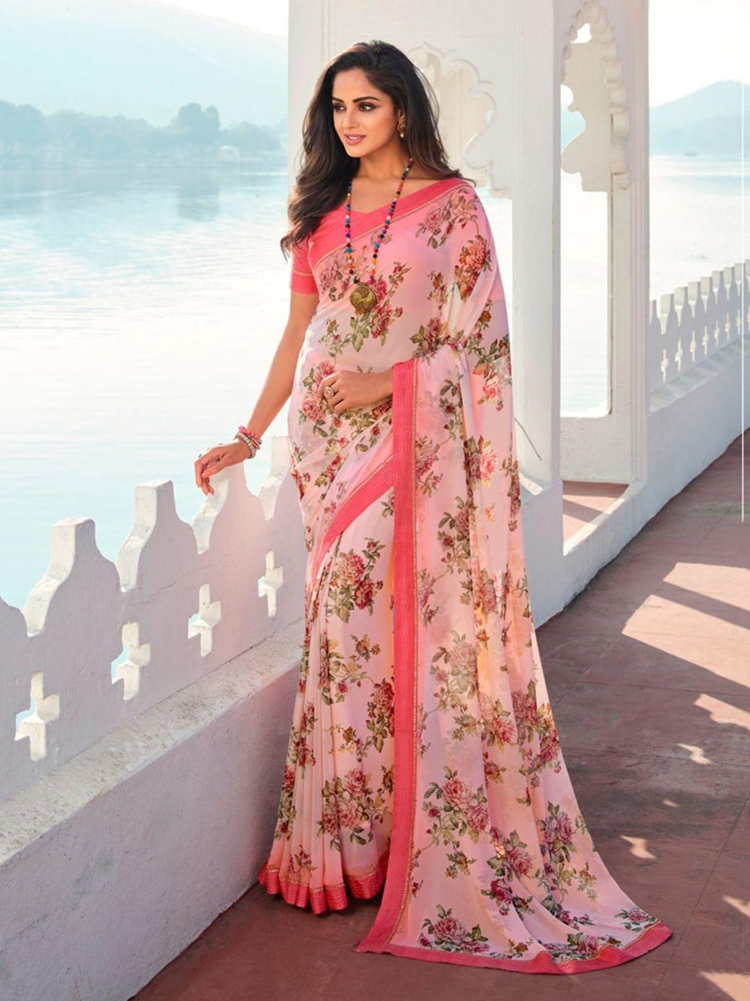 vairagee floral printed saree