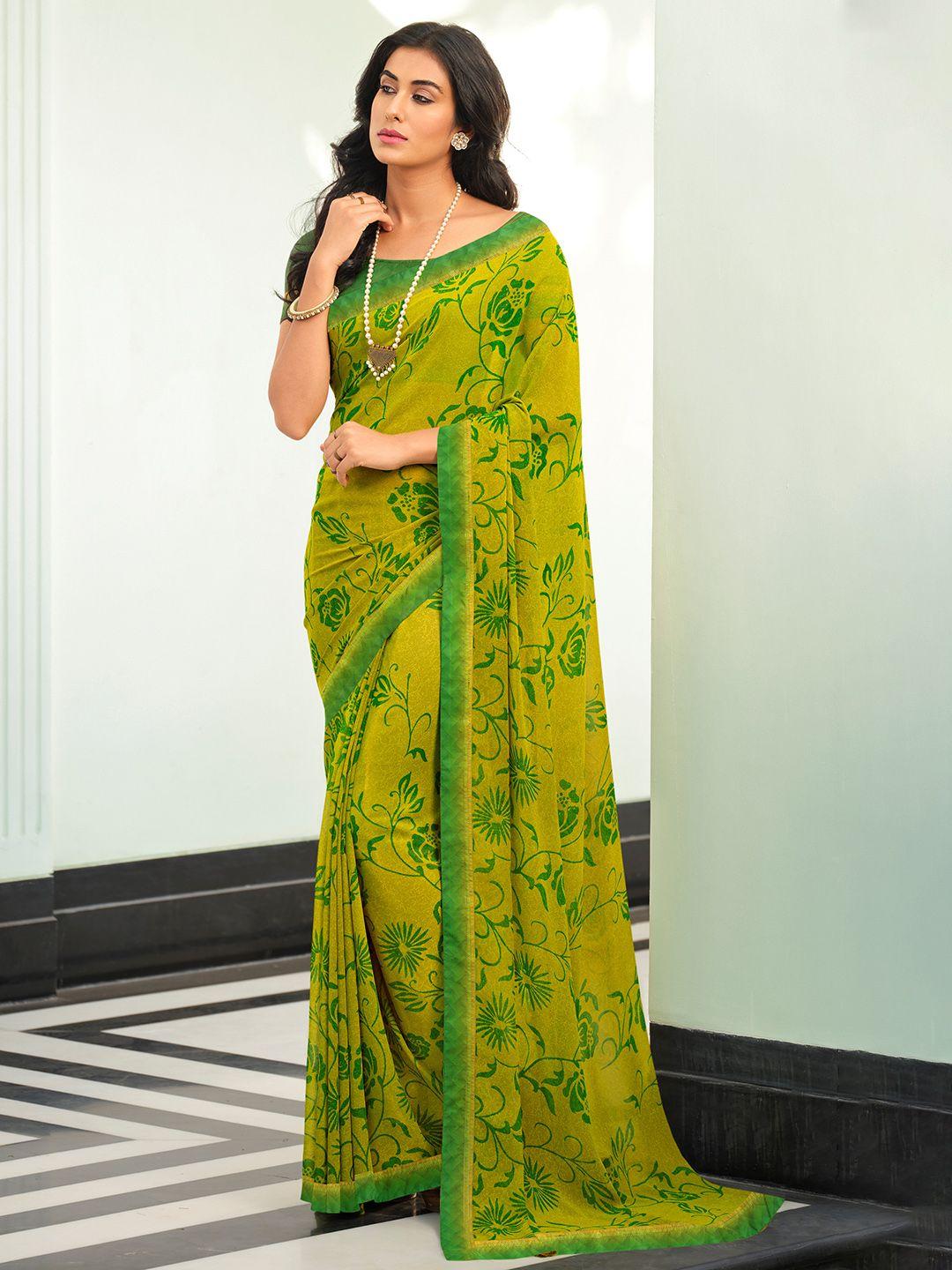 vairagee floral printed saree