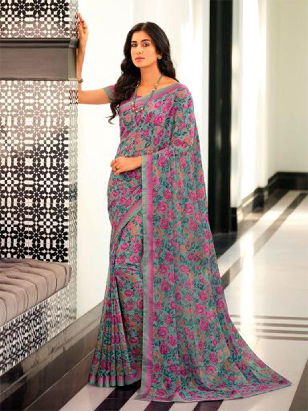 vairagee floral printed saree