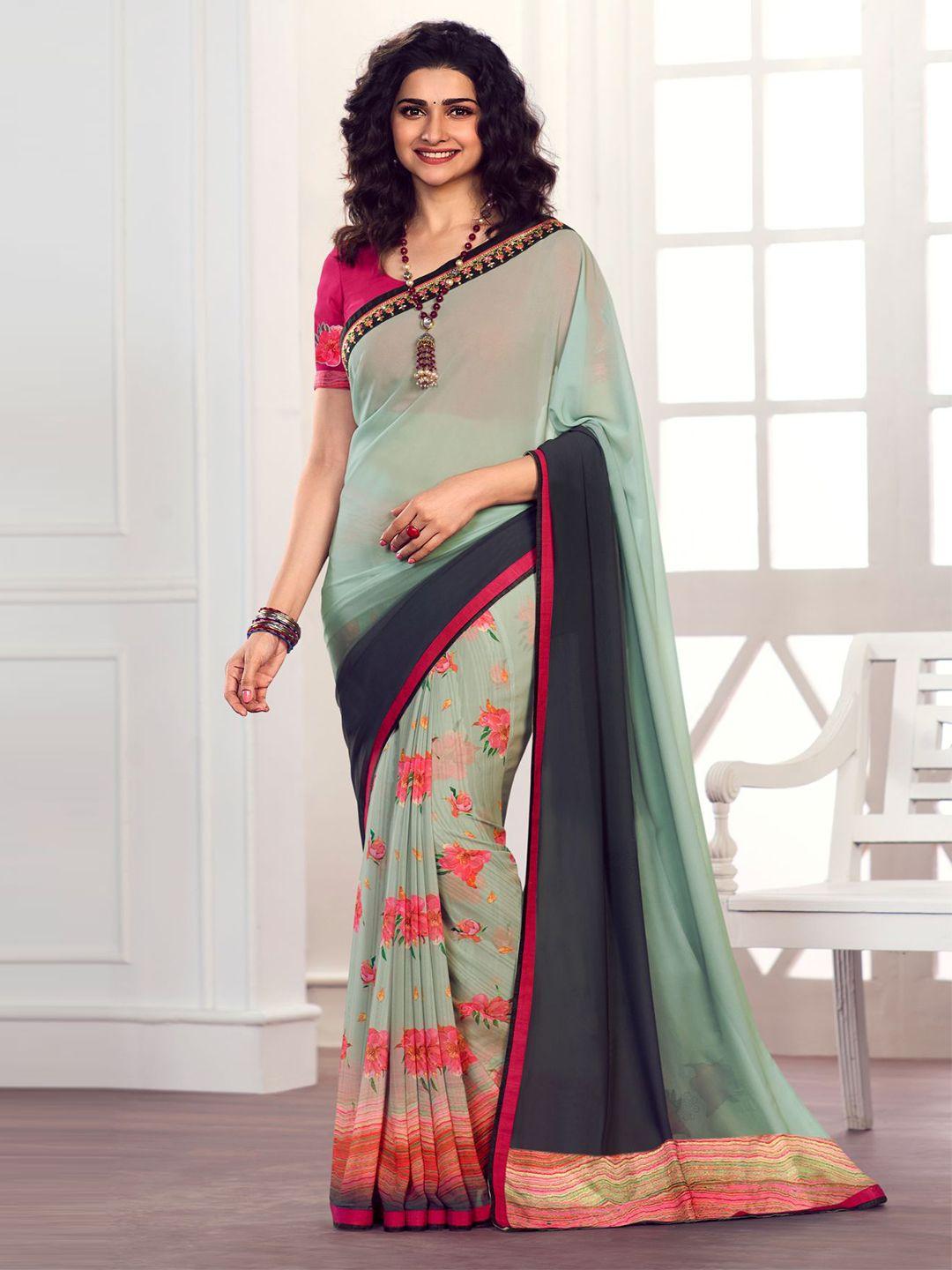 vairagee floral printed saree