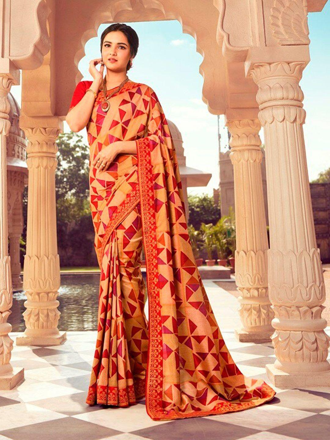 vairagee georgette printed saree