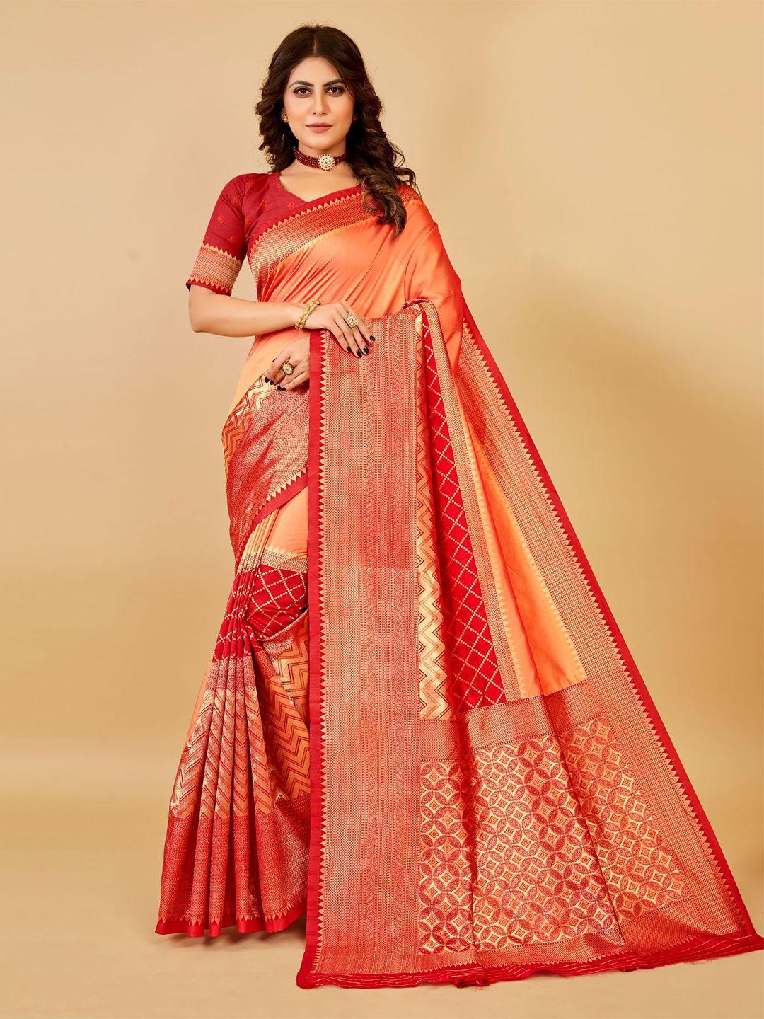 vairagee woven design bordered banarasi saree