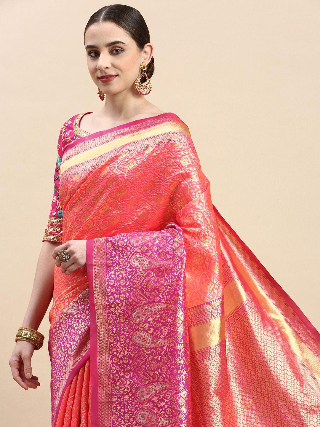 vairagee woven design ethnic motifs zari banarasi saree