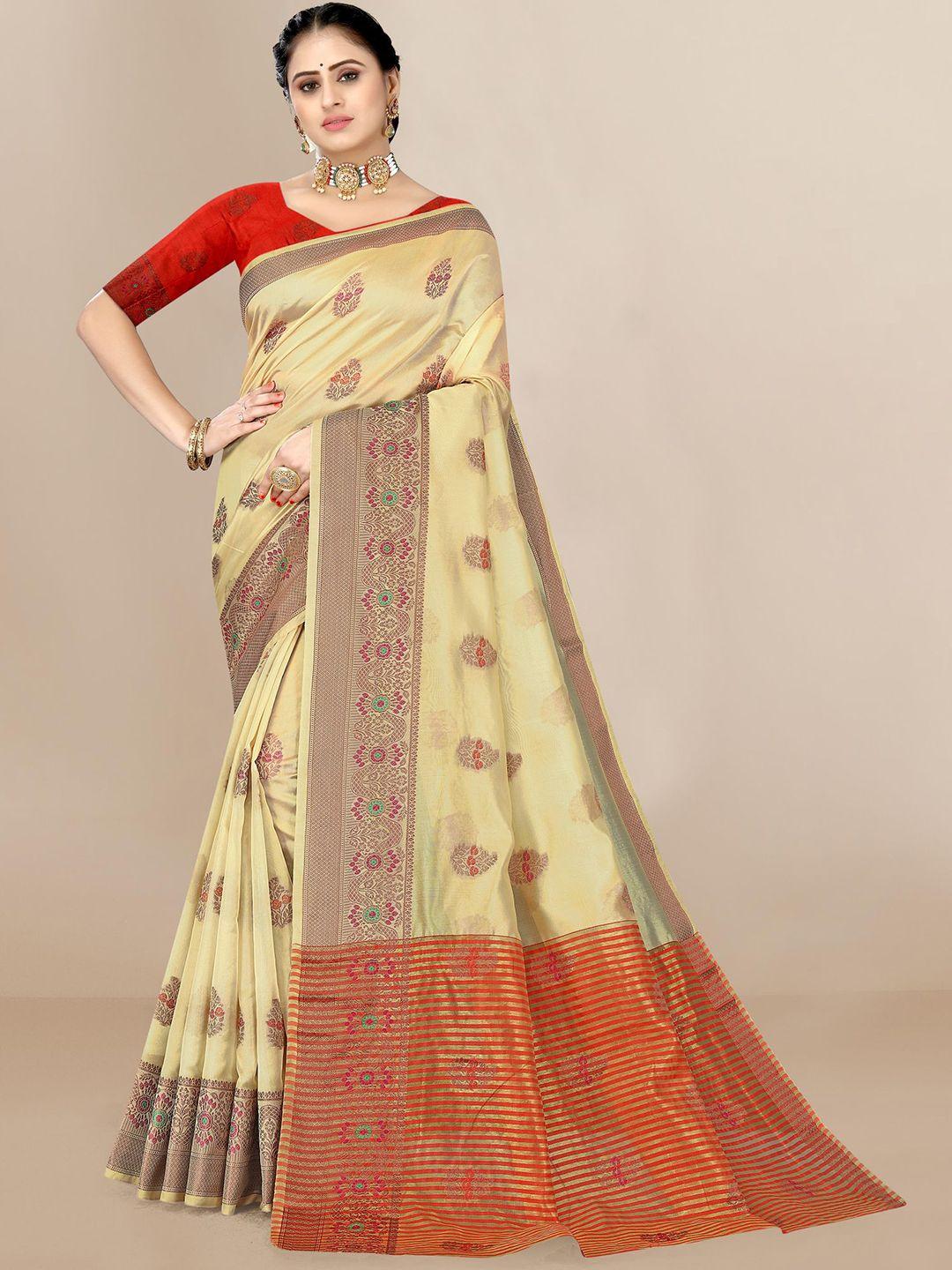 vairagee woven design organza saree