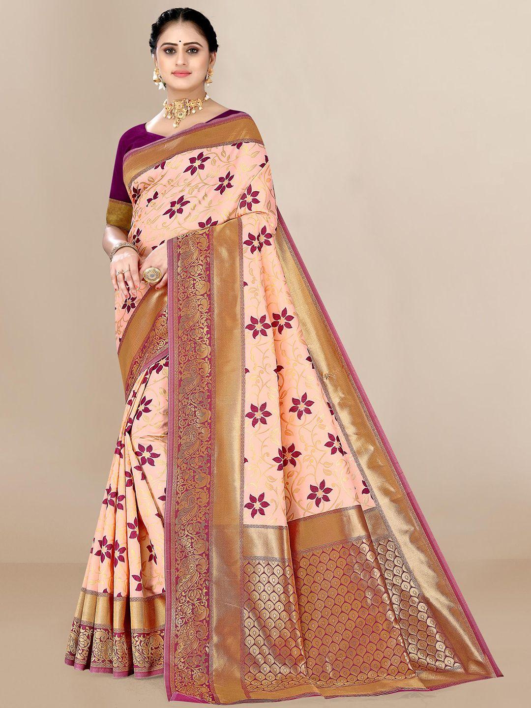 vairagee woven design silk blend saree