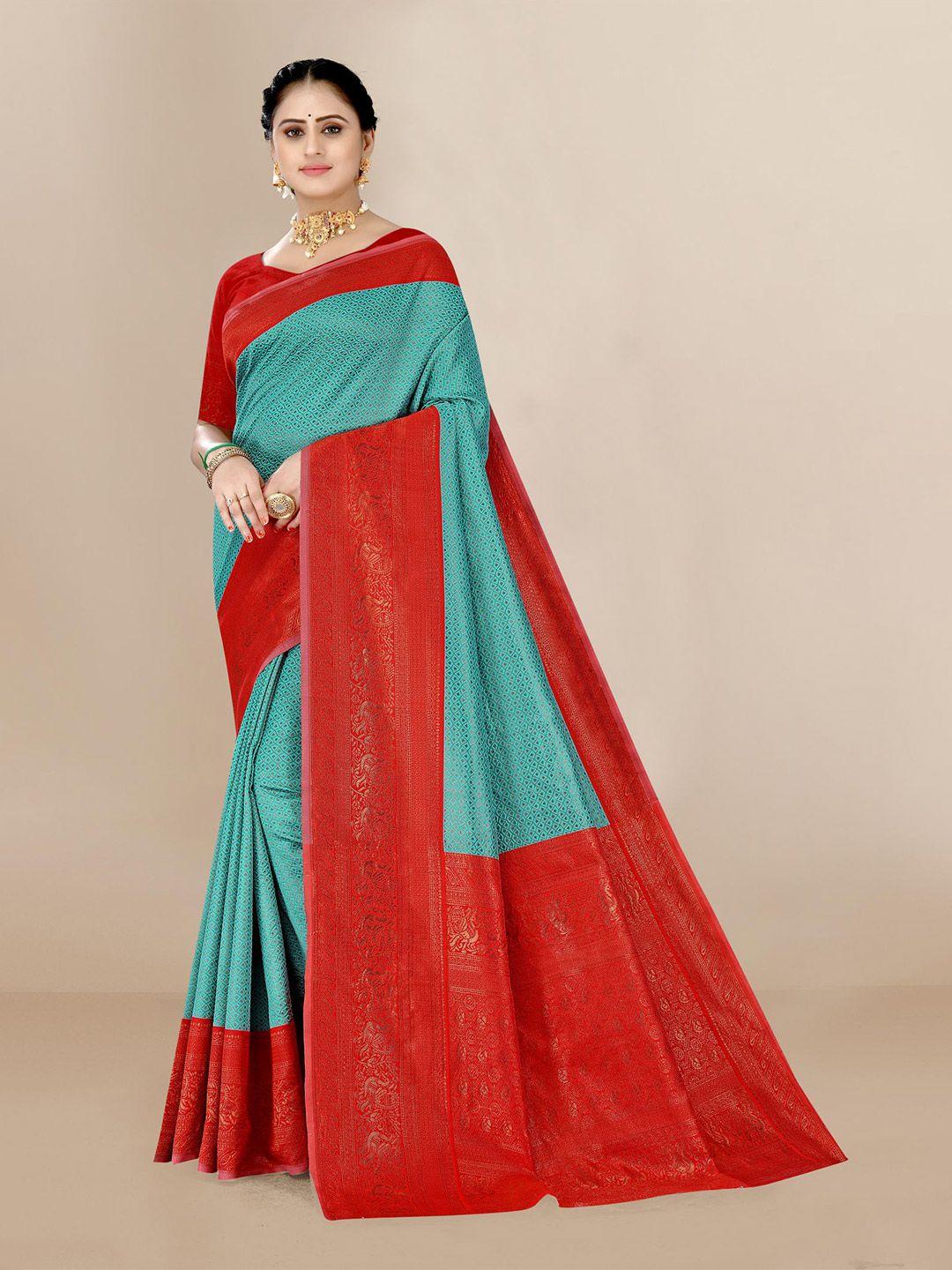vairagee woven design zari silk blend saree