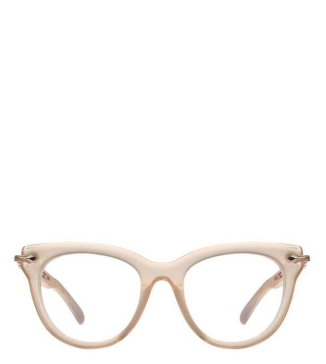 vakay appeal v9 clear beige cat eye eyewear frames for women