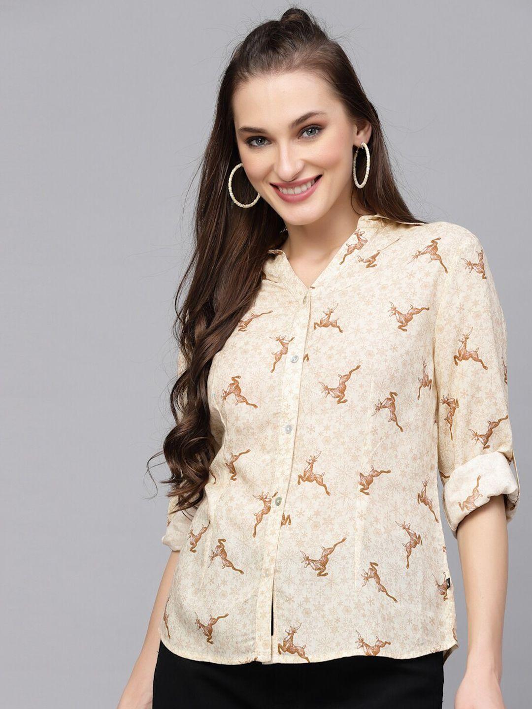 valbone comfort printed casual shirt