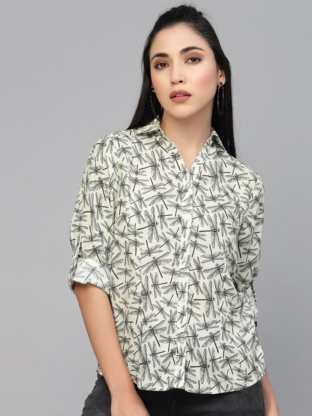 valbone conversational printed comfort casual shirt