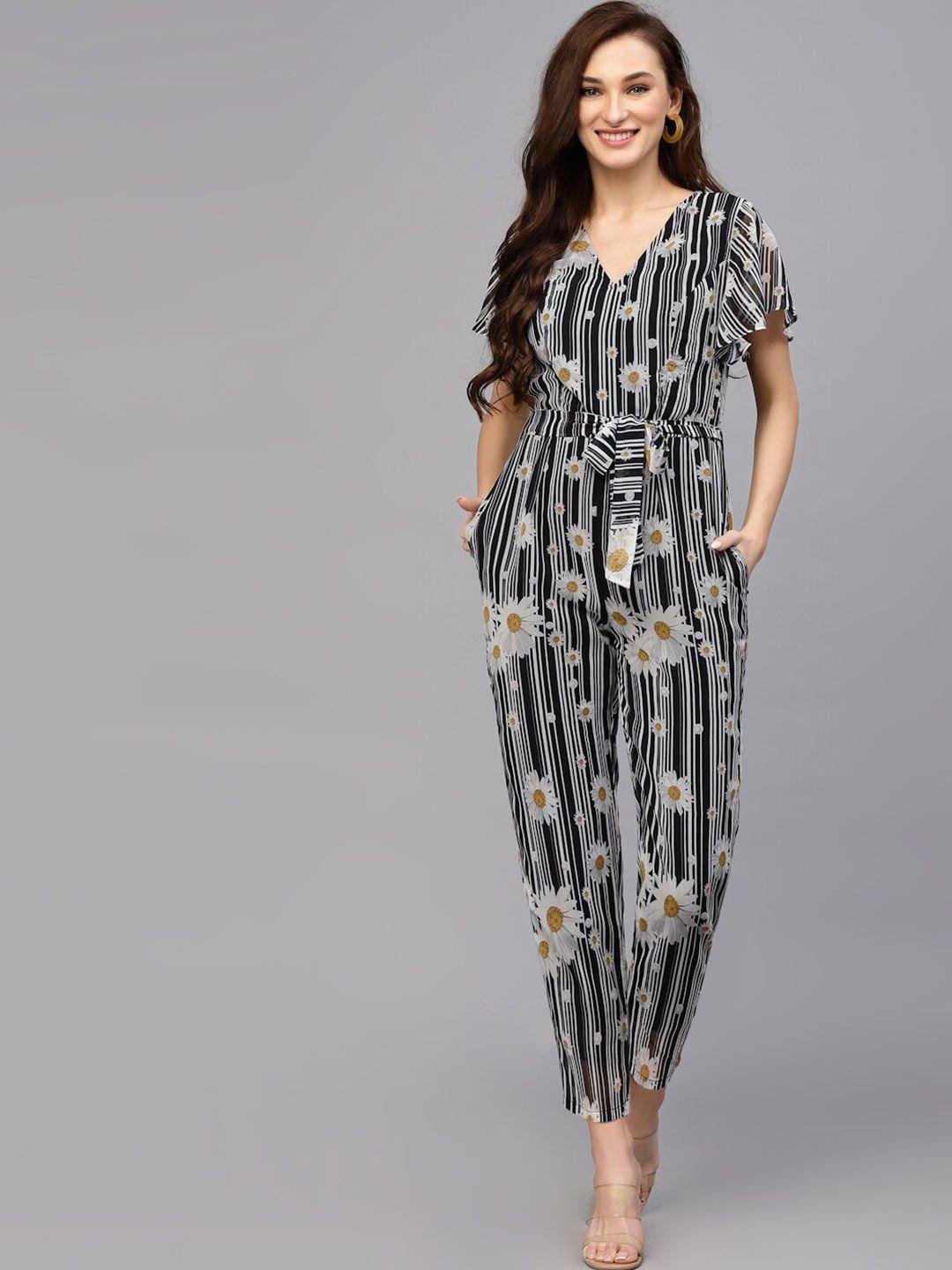 valbone floral printed basic jumpsuit