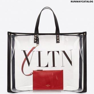 valentino vltn plexy shopping bag