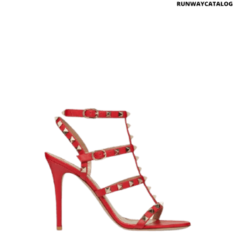 valentino garavani rockstud calfskin ankle sandal