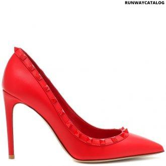 valentino garavani rockstud leather pumps