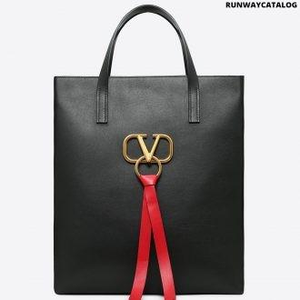 valentino long vring shopping tote