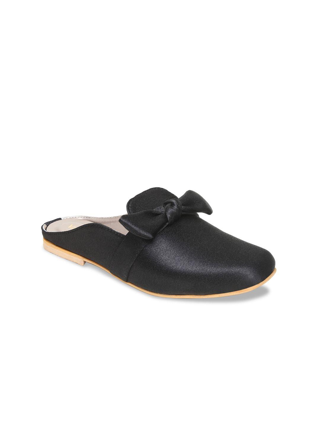 valiosaa women black solid mules