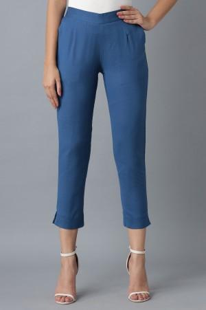 vallarta blue cotton trouser