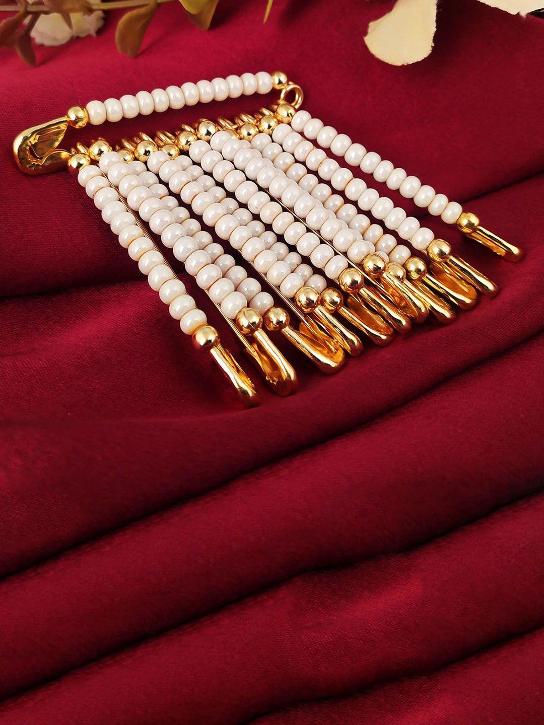 vama beaded large saree safety pin