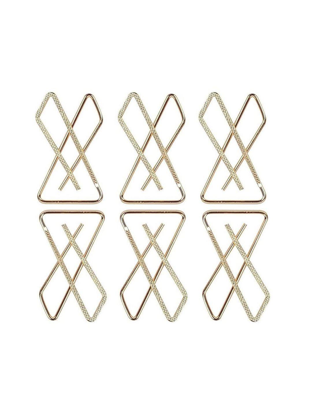 vama set of 6 rhinestone studded safety saree pins