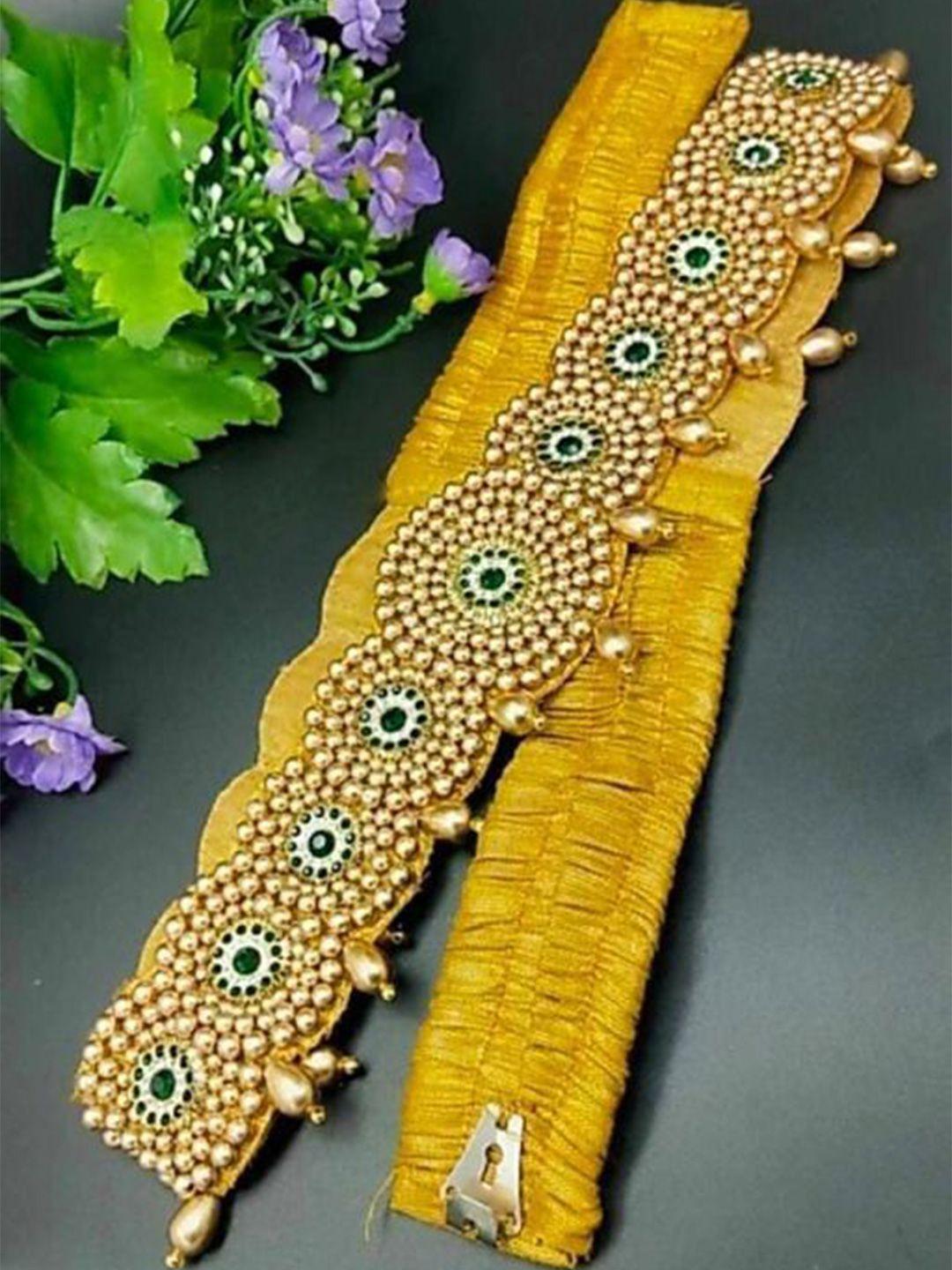 vama women gold-toned embellished belt