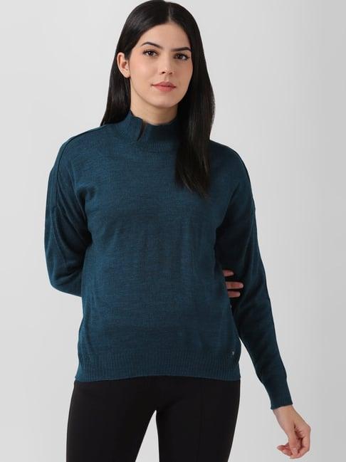 van heusen blue regular fit sweater