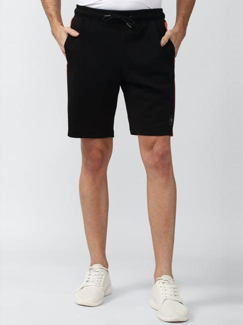 van heusen flex black regular fit shorts