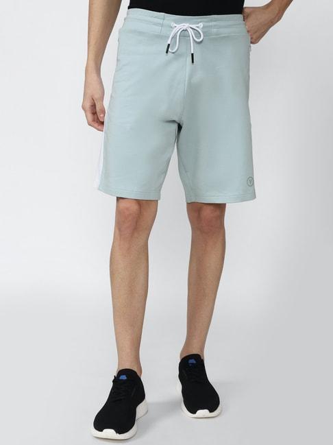 van heusen light aqua regular fit shorts