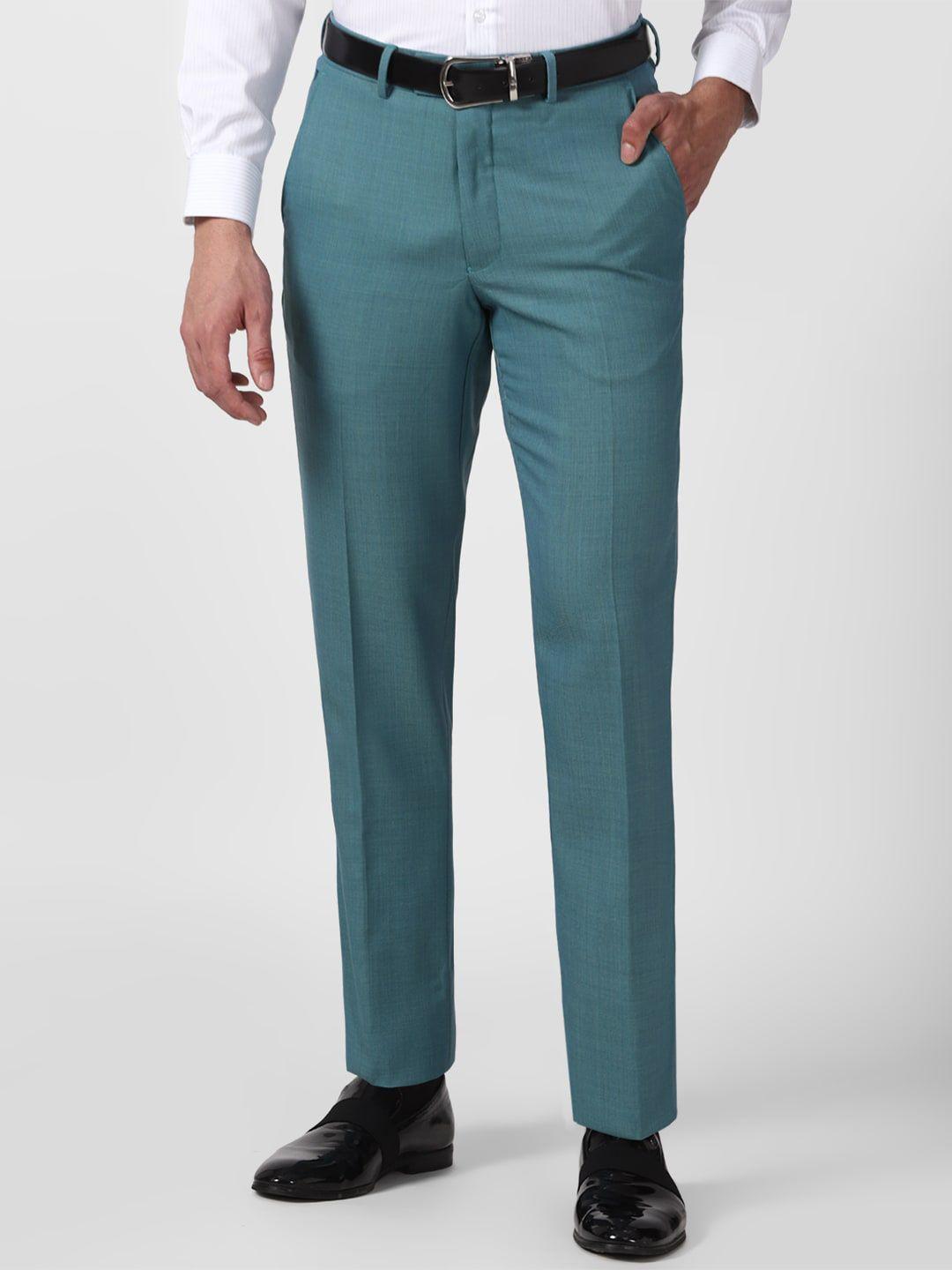 van heusen men mid-rise formal trousers