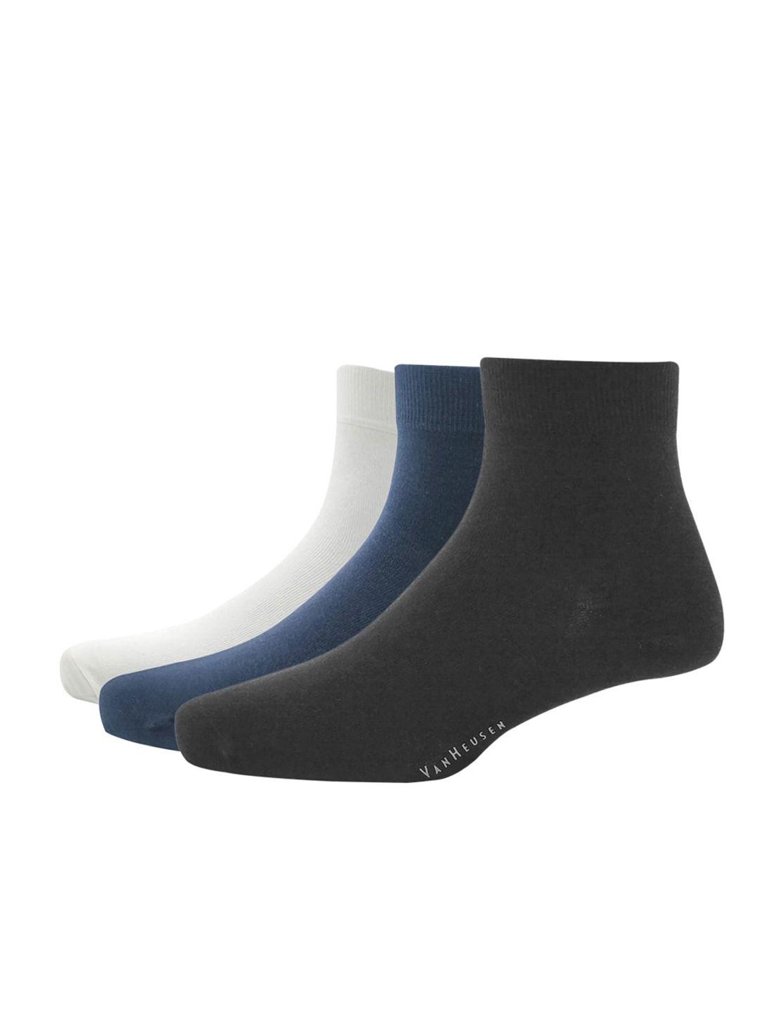 van heusen men pack of 3 solid above ankle-length socks