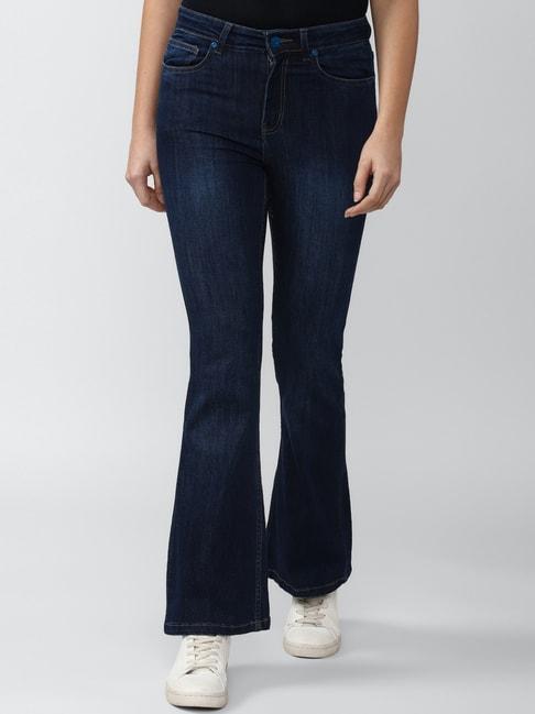van heusen navy cotton mid rise jeans
