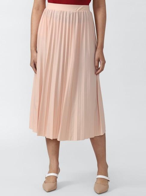 van heusen peach cotton a-line skirt