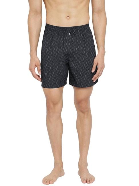 van heusen regular fit side pocket side slits allover print boxer shorts - cpb-63