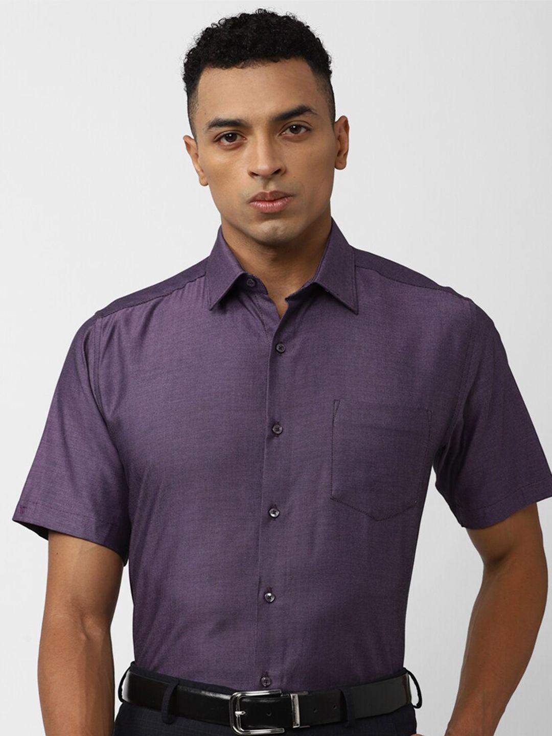 van heusen self design pure cotton formal shirt