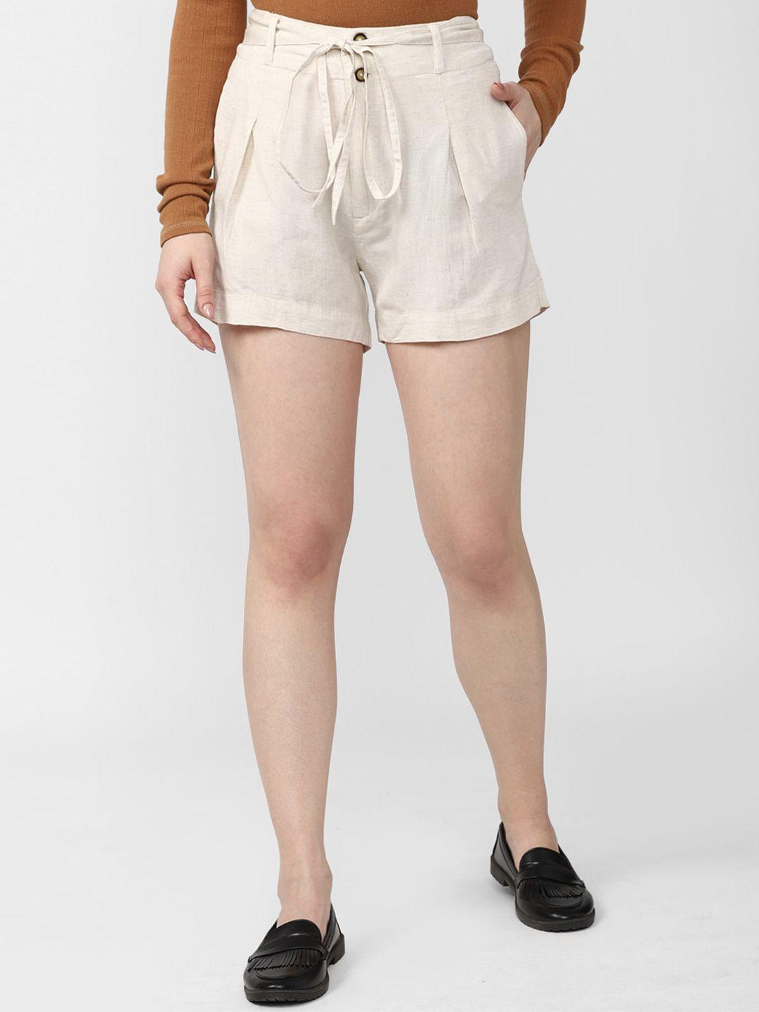 van heusen woman mid rise pure cotton shorts