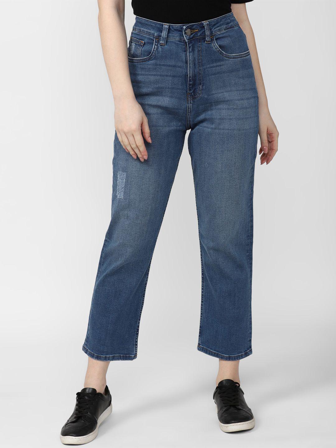 van heusen woman mid-rise low distress light fade jeans