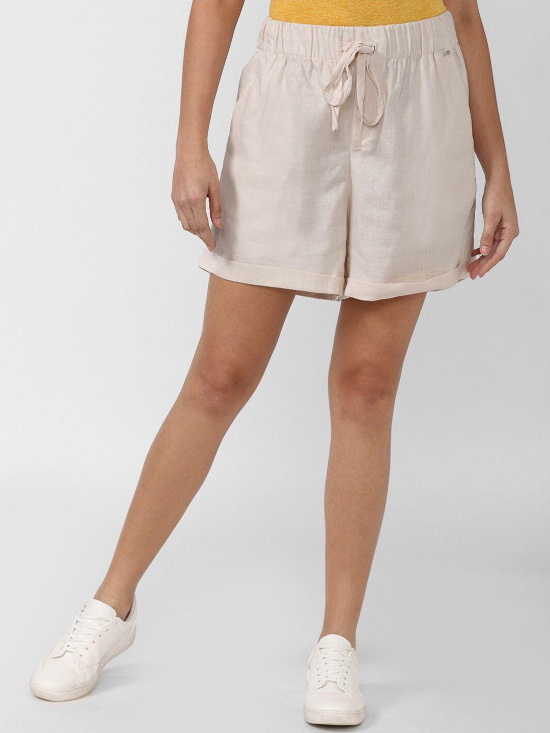 van-heusen-woman-women-beige-shorts