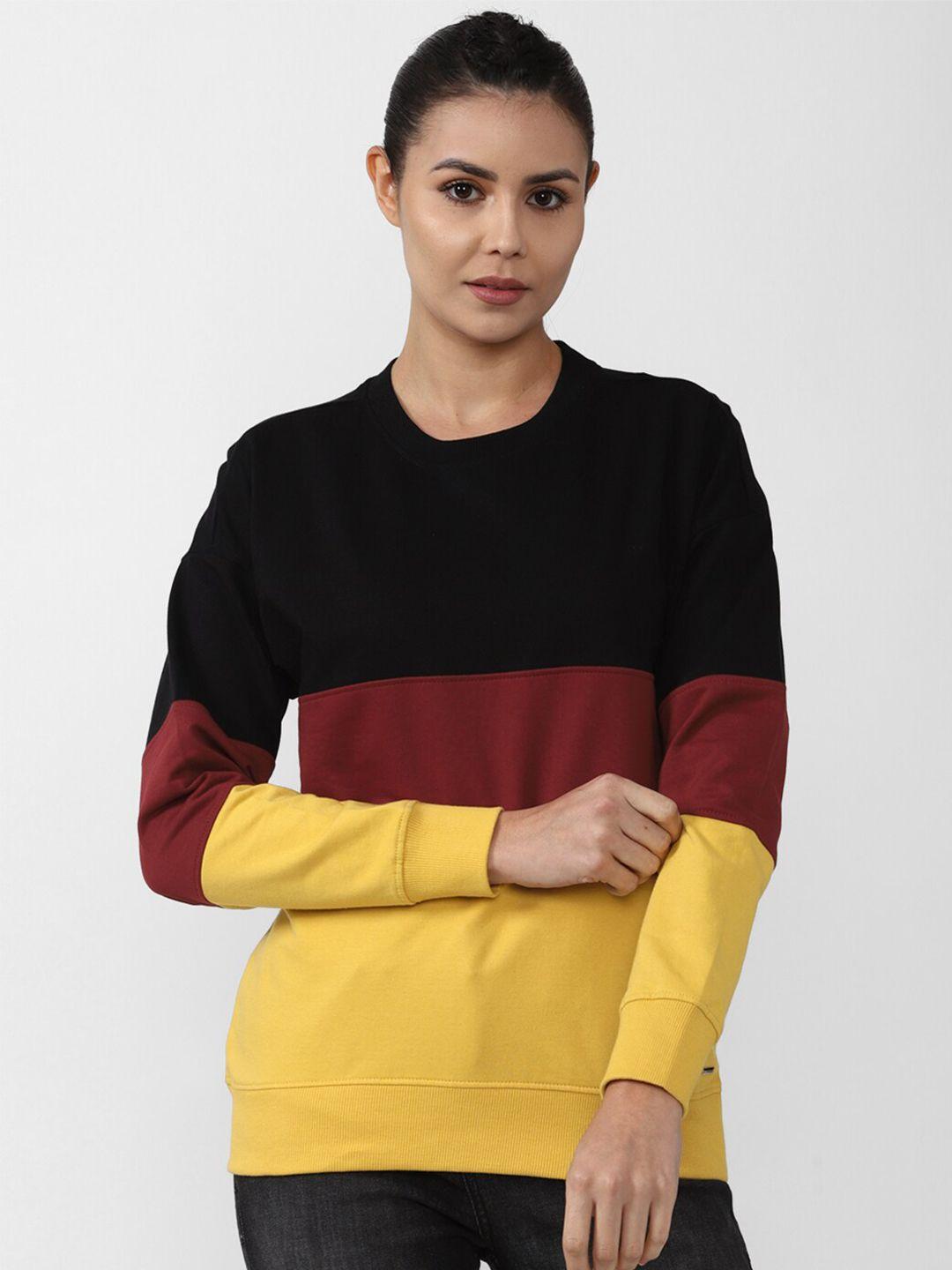 van heusen woman women colourblocked sweatshirt