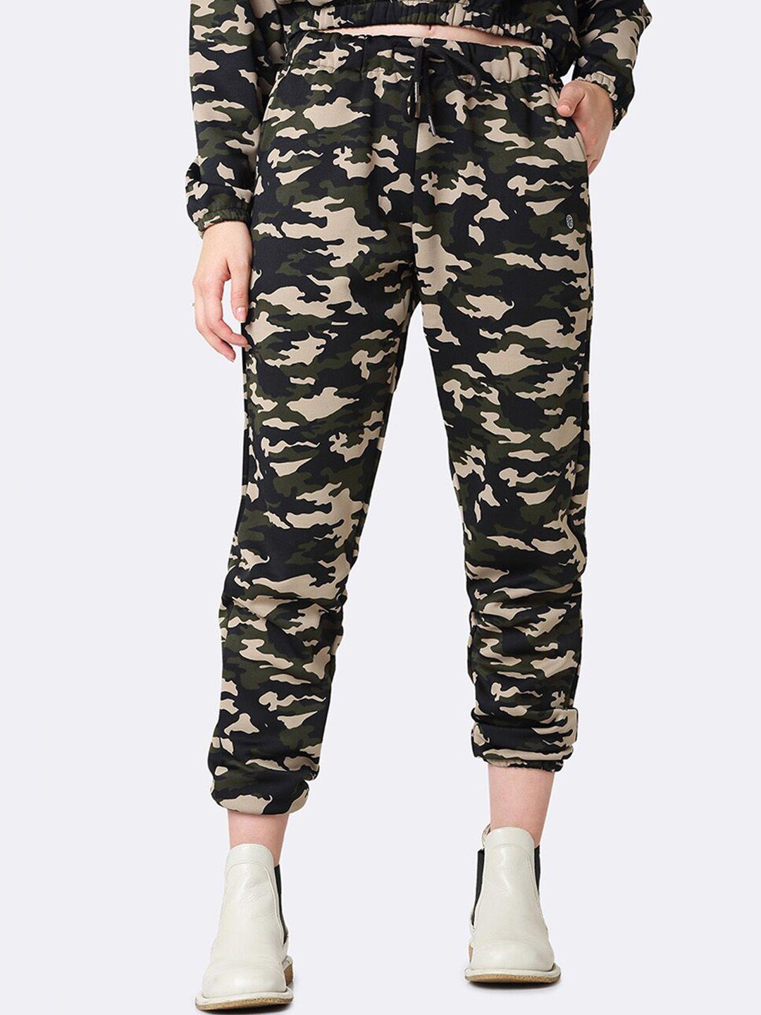 van heusen women camouflage relaxed-fit joggers